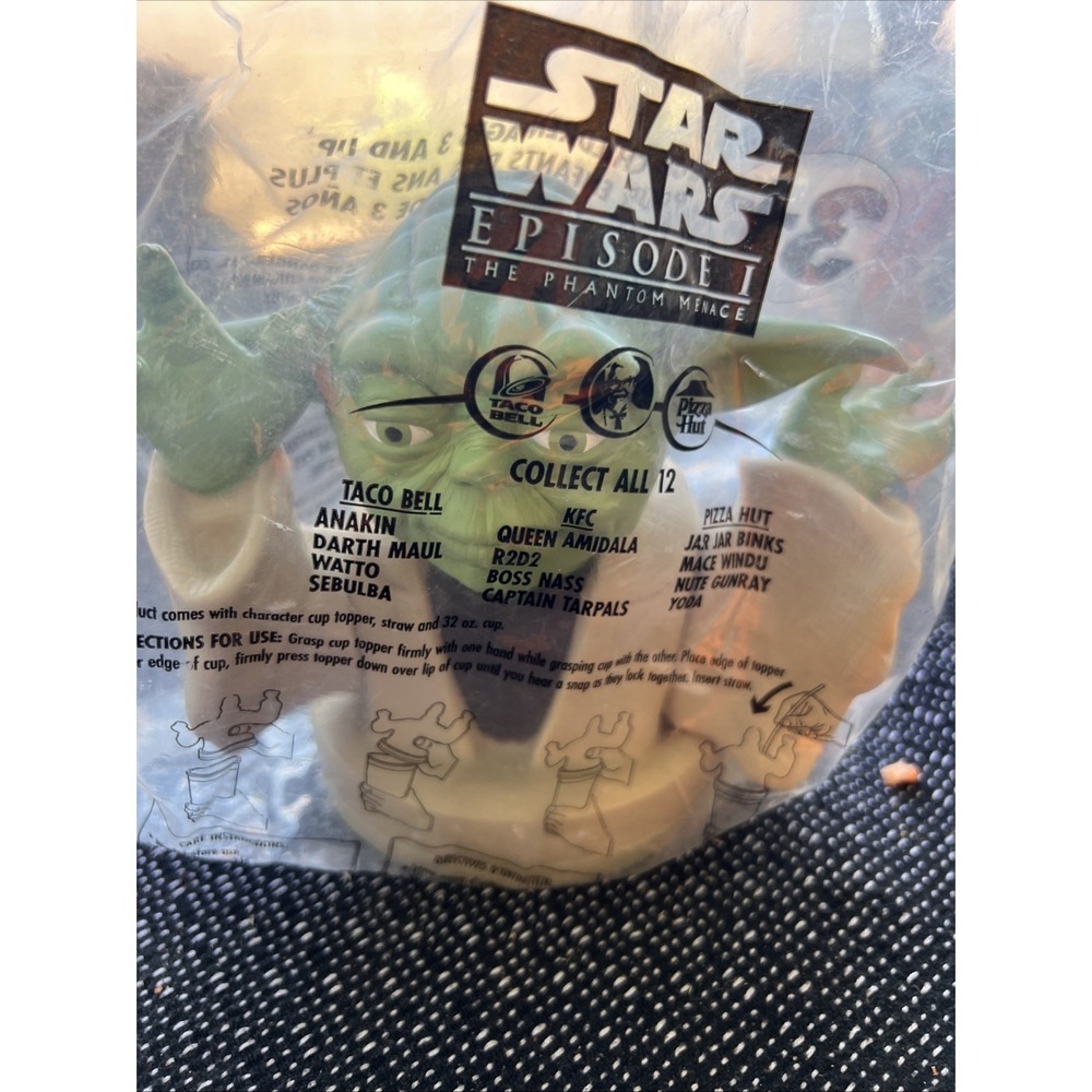 Yoda  Star Wars Taco Bell KFC Pizza Hut Cup  Topper
